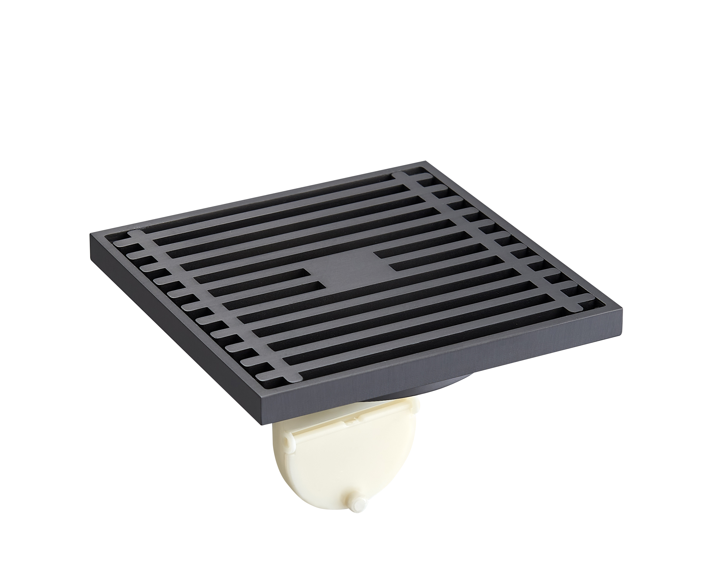 全銅地漏RF-763Q（槍灰色）（配速流虹吸）