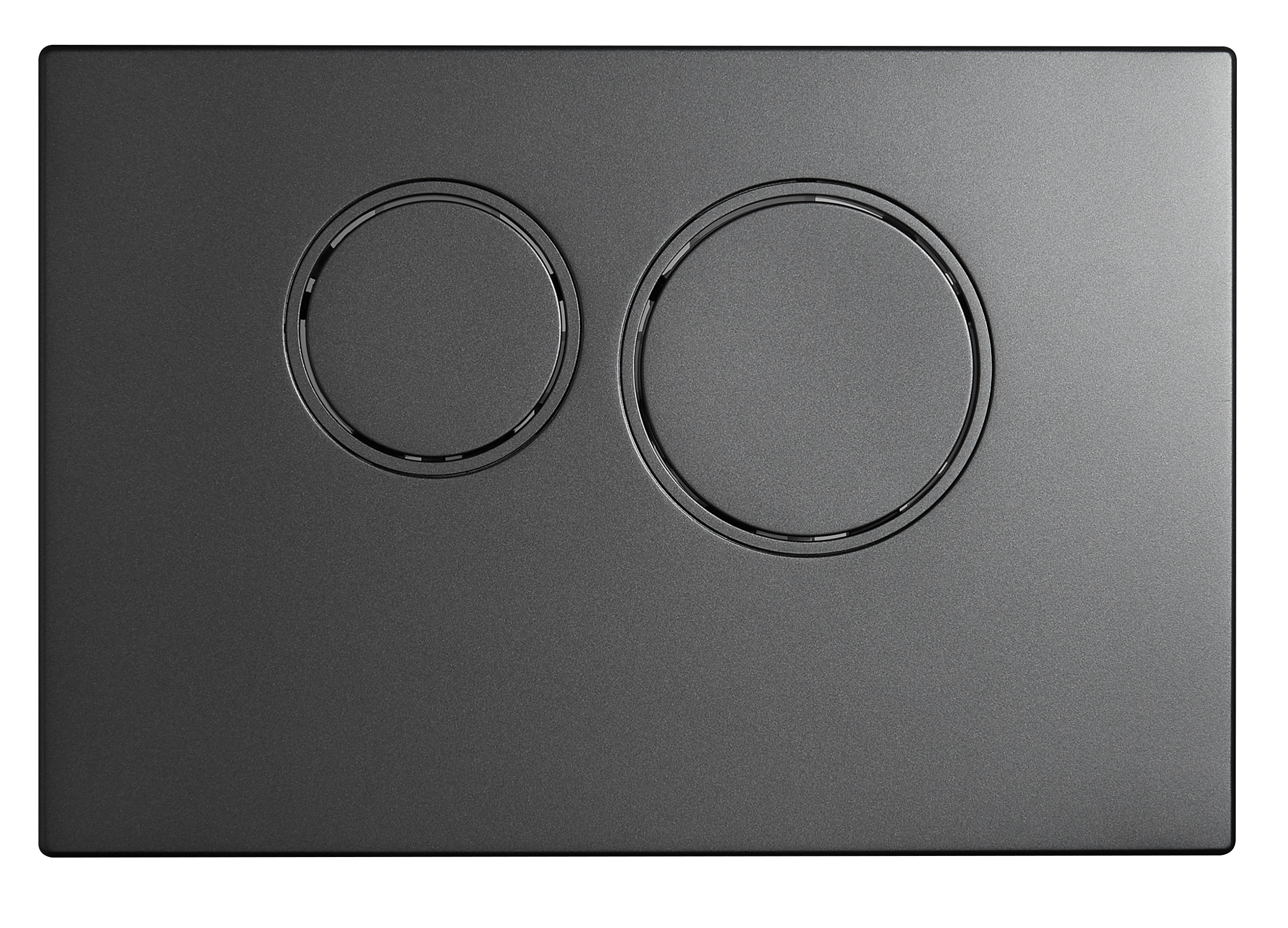 AZ504暗裝水箱面板（槍灰色）（圓形按鈕）