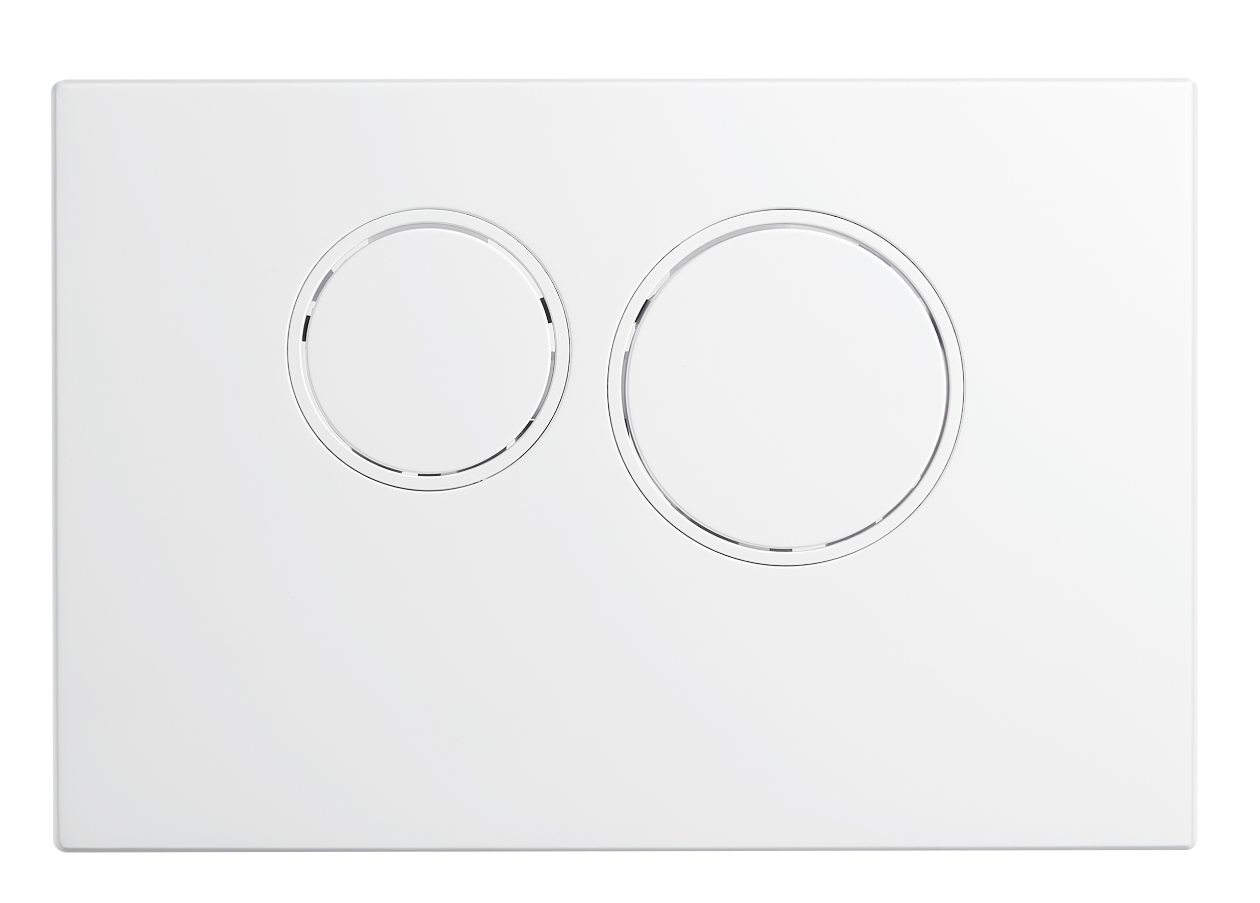 AZ504暗裝水箱面板（亞光白）（圓形按鈕）