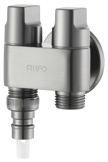 雙控雙出洗衣機(jī)龍頭RF-24053Q（槍灰）（自動止水）